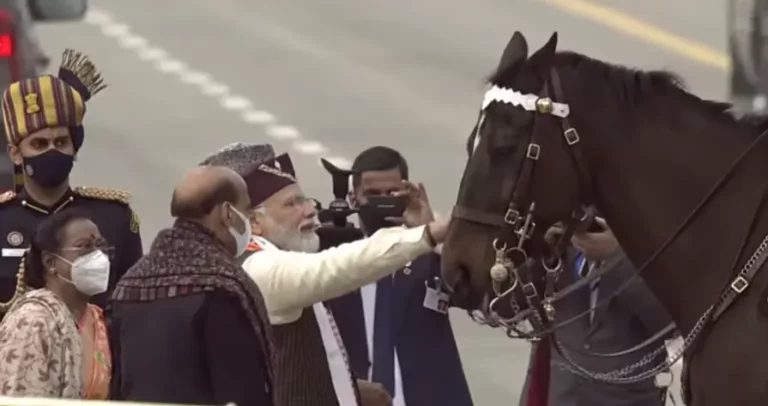 राष्ट्रपति की सुरक्षा दस्ते में शामिल घोड़ा विराट हुआ रिटायर, सेवा को पीएम मोदी ने सराहा