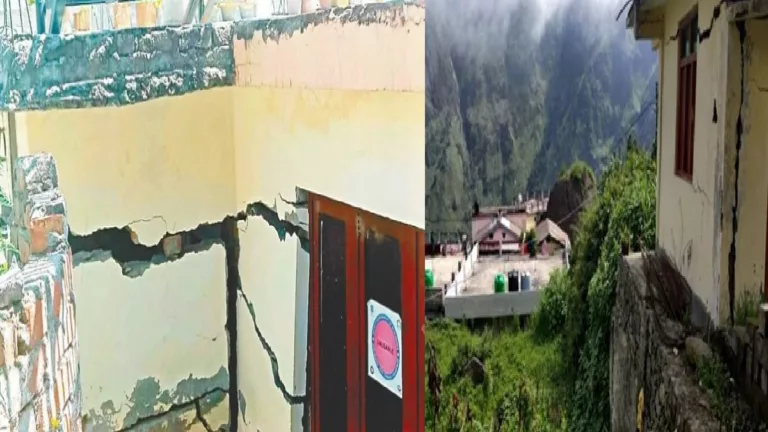 Joshimath: एक बार फिर मंडराया सिंहधार वार्ड में खतरा…अचानक धंसी मकान की छत