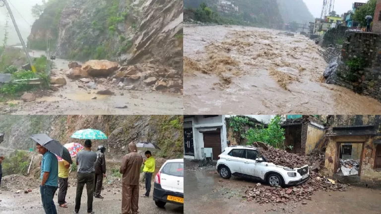 आफत बनकर बरस रही बारिश, नैनीताल में भूस्खलन, नदी-नालों का दिखा रौद्र रूप, तस्वीरें